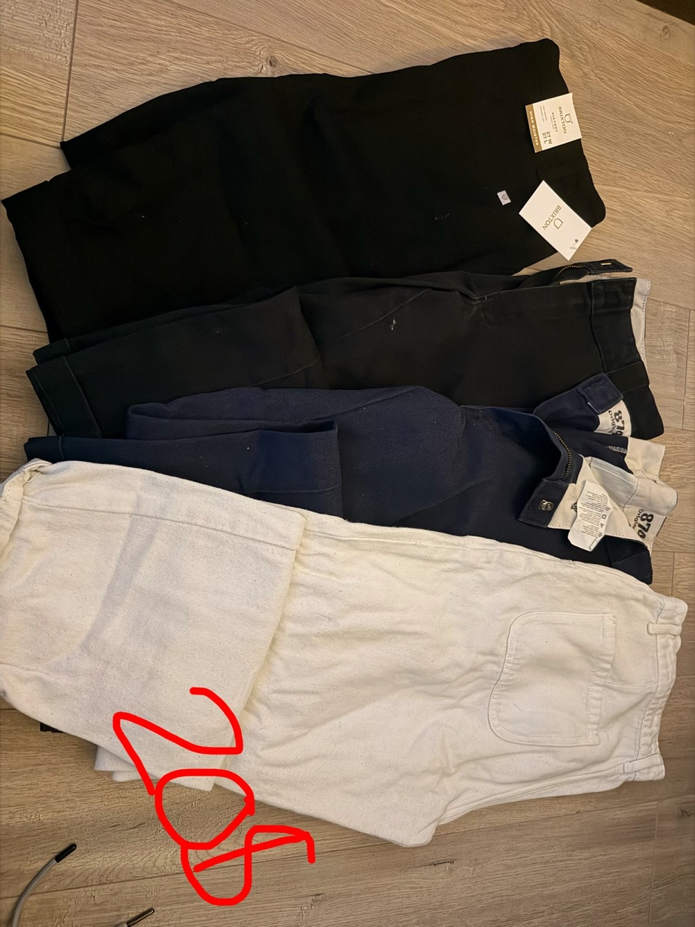 4 pants , dickies